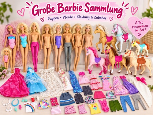Große barbie sammlung - barbie,