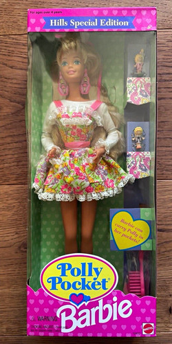 Mattel polly pocket - polly, barbie