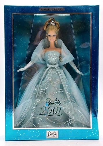 2001 blue gown barbie - 2001,