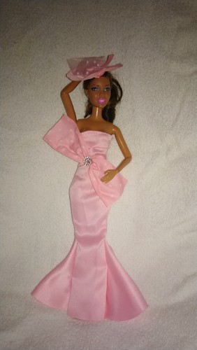 Barbie puppen kleid - barbie, lachs